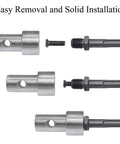 Earth Auger Adapter For Electric Drills, 45 Steel Heavy Duty Conversion Head with easy installation parts displayed