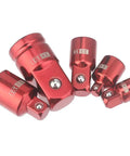 Premium Impact Socket Adapter Set In 1/4 3/8 And 1/2 Inch Sae Sizes For Super Strong Conversion With Cr V Steel Build Perfect Garage Tool Kit, red impact adapter set