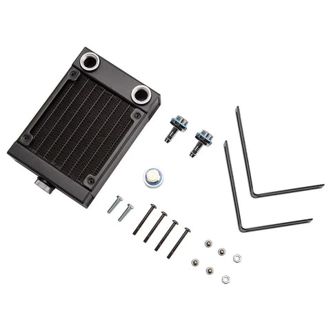 Rad Metal V8 Engine Model Kit With All Accessories One Sixth Scale water cooled radiator and mounting hardware.