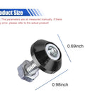 4 Pack Aluminum Alloy License Plate Bolts Anti Theft M6 Screws For Cars Trucks And Motorcycles Black Fasteners With Secure Fit Easy Install Sleek Look Dope Car Decoration