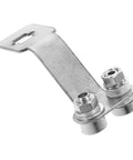 Multi Functional Wall Mount Bracket For Fencing Foil Display And Training Gear with bolts and metal finish, side view