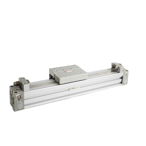 Rugged MY1H Pneumatic Rodless Cylinder With Ironclad Mechanical Joint And Seamless Linear Guide Track Built for factory automation.