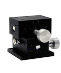 Motorized Rotary Positioning Stage XY For Precision Alignment, 40x60mm Dovetail Groove, Black Sliding Table with Knobs