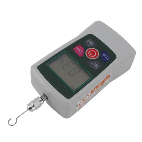 Mini Multifunction Push And Pull Tester Meter 2N To 20N On The Go Aluminum Alloy Force Gauge For Material Mechanics And DIY Projects For Engineers And Students Needing A Reliable Force Meter For Quick Material Tests, with hook attachment