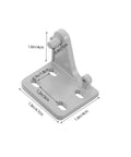 Commercial Grade Metal Refrigerator Door Hinges For Cooler And Freezer With Silky Smooth Motion And Knockout Durability For Zero Sweat Home Or Commercial Fridge Repairs That Truly Nail It Down, gray metal hinge with dimensions.