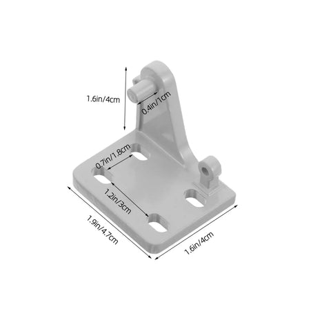 Commercial Grade Metal Refrigerator Door Hinges For Cooler And Freezer With Silky Smooth Motion And Knockout Durability For Zero Sweat Home Or Commercial Fridge Repairs That Truly Nail It Down, gray metal hinge with dimensions.