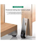 Thickened sliding door bottom wheel with metal bracket, designed for stability and silent operation, used for treating door sagging.