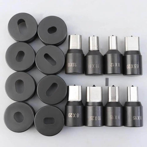 Heavy Duty Oval Hole Punch Die for CH-70 Hydraulic Punching Machine, 10x20mm oval die set for metal fabrication projects