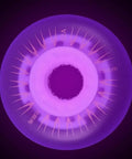 Glowrider 92A Inline Skate Wheels With Built In Magnetic LED Lights 80mm 2 Pack Includes Bearings UV Purple Glow