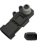 High Precision Car Fuel Tank Pressure Sensor for Vapor Vent Port Replacement Drop In With Delphi 3rd Gen Sensors OEM 16238399 9377680 09377680 16196060 Black