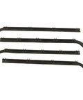 Premium Front Window Weather Strip Kit For 1987-1996 Ford Bronco Black Rubber Inner Outer Seal Sweep Trim That Kills Road Noise And Looks Absolutely Fresh While Keeping Your Ride Dry And Cool All Year Round, 4-piece