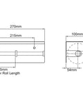 Toilet Paper Holder With Shelf Brushed Nickel Double Head Tissue Roll Holder 304 Stainless Steel Wall Mount dimensions diagram