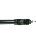 Remanufactured Hydraulic Power Rack And Pinion Steering Assembly With Electric Power Steering Fully Computer Tested For Leak Free Operation And Direct Bolt On Compatibility Built Tough With Hella Durability, shown from the side.