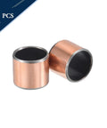 HiPicco copper sleeve bearing, 7/8 in bore x 1 in OD x 7/8 in length, self-lubricating oilless bearing, 4-pack