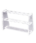 Six Well Lab Stand Holder Clear Acrylic Tube Rack For Ten Milliliter Centrifuge Tubes Durable Lightweight 135mm By 50mm By 90mm