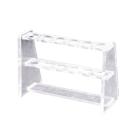 Six Well Lab Stand Holder Clear Acrylic Tube Rack For Ten Milliliter Centrifuge Tubes Durable Lightweight 135mm By 50mm By 90mm