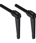 2 Pack Adjustable Lever Handles With M12 By 70mm Metric Male Thread Nuts And Washers Level Clamping Hand Stud Knobs Black