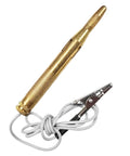Must-Have Car Voltage Tester Light With LED 6V 12V 24V Bidirectional Circuit Tester Pen Long Probe And Extended Wire Ergonomic Safety Grip Automotive Electrical Voltage Tester For Cars SUVs Trucks brass probe with white wire and alligator clip