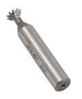 Dovetail cutter end mill, angled view, 10 mm diameter, 45° HSS, Amazon