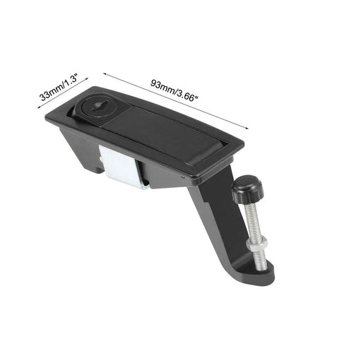 Push Button Pop Up Cabinet Lock With Key Two Pack Black Cam Lock For Cabinets Cash Registers And Coin Deposits Heavy Duty Zinc Alloy