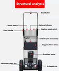 Smooth Electric Stair Climber Hand Truck Battery Powered Trolley Motorized Moving Cart For Home Relocation Heavy Duty Loader Tool features.