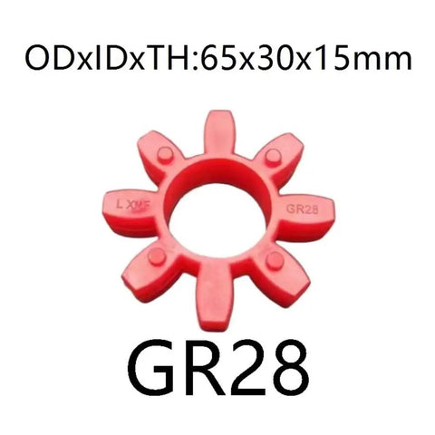 Flexible Coupling Element Kit Buffer for Molds and Machinery GR28 Jaw Coupling Elastomer Urethane Damper, size 65x30x15mm