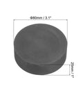 Top Notch High Purity Graphite Block Disk Ingot 80x25mm for melting, casting, electrolysis, graphite electrode plate, side view