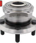 Front view of Front Wheel Bearing Hub Assembly Heavy Duty For AWD Vehicles Compatible With 2007 To 2021 Dodge Charger, 2005 To 2008 Dodge Magnum, 2017 To 2021 Dodge Challenger, 2005 To 2021 Chrysler 300, 5 Lug, Rust Resistant Quad Lip Seal