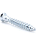 M7 X 50mm Confirmat Screws For Wood Furniture Assembly, 3.25mm Pitch, 8 TPI, Flat Head Hex Drive, Countersunk Design, Side View