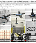 Freaking Smooth Heavy Duty Three Blade Ceiling Fan With Wireless Remote Control And Rock Solid Quiet Operation For Indoor Outdoor Spaces Like Large Patios Or Bedrooms In Sleek Black Finish in office and leisure settings.
