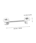 20 Sets Furniture Connecting Cam Fittings Kit Connectors Dowels For Cabinets, Easy Installation, shown with dimensions.