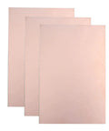 Three Pack 150x100mm Copper Clad Boards Double Sided FR4 PCB Substrates For DIYers Prototyping Circuit Testing Soldering