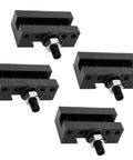 4PC Quick Change Boring Tool Set With High Carbon Steel CNC Fixture Clamps, showcasing four durable black steel clamps.