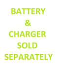 Text showing 'Battery & Charger Sold Separately' for 18V Cordless High Pressure Inflator Tool Only PCL001B