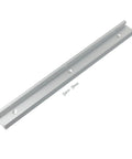 Heavy Duty 30mm T Track Aluminum Rail For Woodworking Jigs And Clamps Quick Acting T Screw Compatible Miter Bar shown in silver with screws