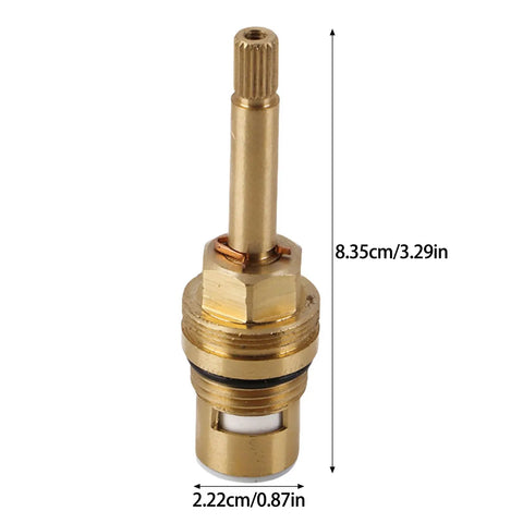 Built Like A Tank Brass Faucet Cartridge With Ceramic Valve Cores For No Nonsense Plumbing Repairs Heat Resistant and Smooth Glide.
