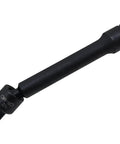 Six Inch Universal Joint Swivel Impact Extension Half Inch Drive To Half Inch Drive Pinless, 360 Degree Flex, Heavy Duty Cr-Mo Alloy Forged And Heat Treated, High Torque For Tight Spots, Lifetime Limited Warranty. black 1/2 drive swivel extension