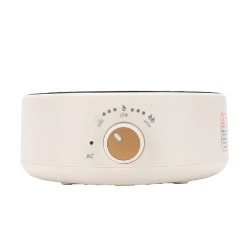 Compact Digital Induction Hot Plate For Boiling Water And Warming Tea Perfect Coffee Station Setup Great For Dorm Rooms And Office Desks US Plug 110V portable electric heating mat with control knob and settings.