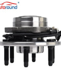 Side view of Front Wheel Hub Bearing Assembly Kit 6 Lug 4WD AWD Drop In For 1999 To 2007 GM Trucks And SUVs 2 pack