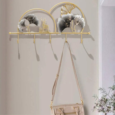 Heavy Duty Wall Mounted Coat Rack Hella Sturdy Iron Double Hooks For Entryway Mudroom Bathroom Rust Proof Finish No Fuss Setup Organizer For Coats Jackets Bags And Umbrella Daily Drivers with decorative design and bag hanging.