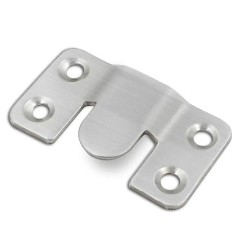 Stainless Steel Flush Mount Wall Bracket Picture Hanger For Shelves Cabinets And TV Mounts Interlocking Buckle Clip Secure Mounting