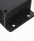 Detail of mounting ear on waterproof electrical junction box enclosure 115x90x55mm for indoor or outdoor electrical panel