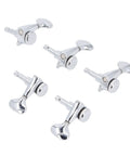 Top Notch Aramox Guitar Locking Tuners 3 Left 3 Right Set With 1:21 Gear Ratio For Smooth Precise Pitch Control Alloy Steel Pegs And Sealed Lubrication For Snappy Easy Installation On Electric Or Acoustic Guitars, chrome set