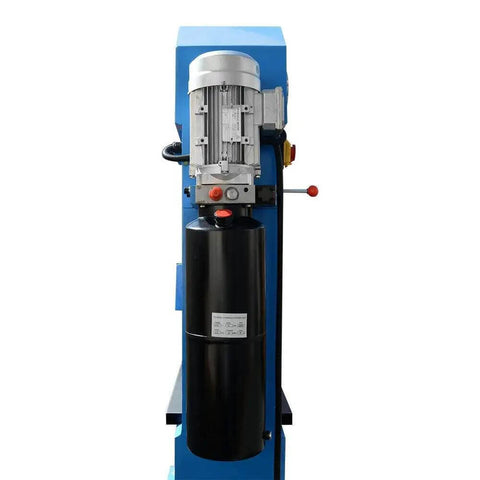 Side view of Heavy Duty 50 Ton Hydraulic Press Brake Bender For Metal Fabrication 220V Three Phase Two Cylinder mechanism.