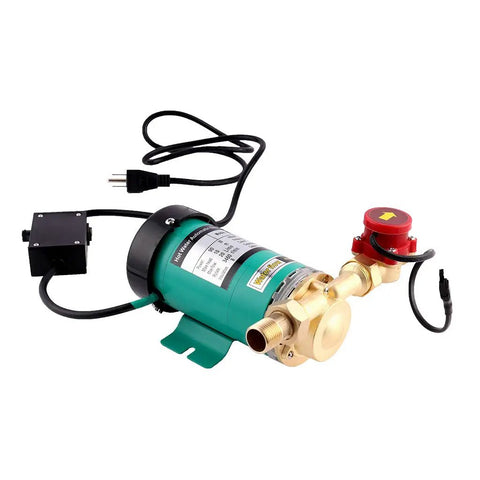 Home Shower Water Pressure Booster Pump 115V 60Hz Three Quarter Inch Outlet 90W Auto Boost Pump with flow switch and plug