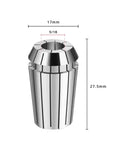 ER16 5/16 Inch Spring Collet Set For CNC Milling And Engraving, ultra high precision 0.008 mm, 65Mn steel, double angle design