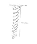 Two Pack Industrial Trapezoidal Flat Compression Springs 1x9.5x35x160mm diagram for heavy machinery