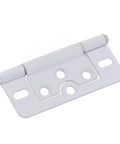 Flush Door Hinges For Cupboard Wardrobe Cabinet And Louvre Doors White Finish Durable Iron Construction Detachable Hinge