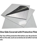 304 Stainless Steel Sheet 28 Gauge 0.02 Inch Thick By 4 Inch Wide 4 Inch Long Brushed Finish Metal Strip Plate with protective film