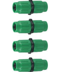 Grab This Expandable Garden Hose Repair Kit For All Your Leaks And Fittings, Featuring Tough Plastic Connectors That Fix 25 50 75 Or 100 Foot Hoses Perfectly With A Solid Build To Stop Drips And Restore Flow In No Time. Green plastic garden hose repair connectors, 4-piece set